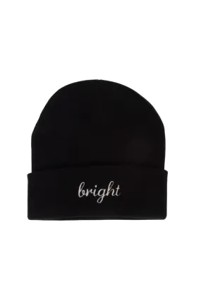 LBB2406 - BRIGHT Embroidery Knit Cuffed Beanie