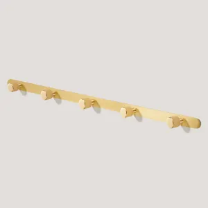 LENNON Metal Wall Mounted Coat Rack - Brass