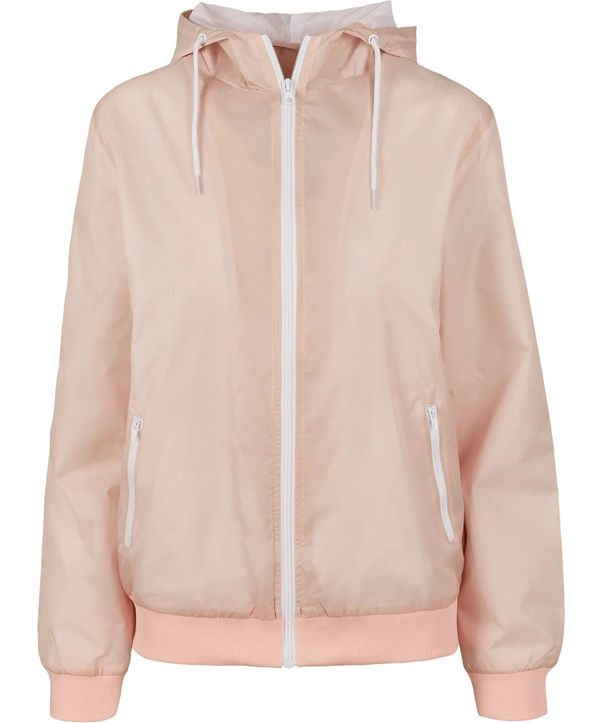 Light Pink/White - Women’s two-tone tech windrunner jacket