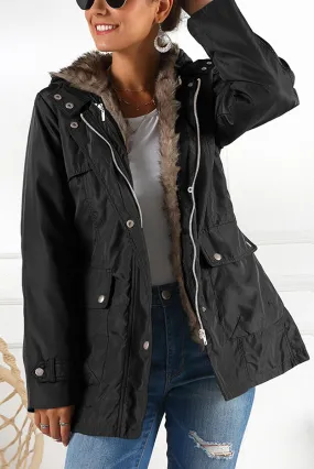 Lined Parka Jacket with Hood