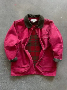 L.L.Bean Cranberry Wool Lined Barn Coat—[M]