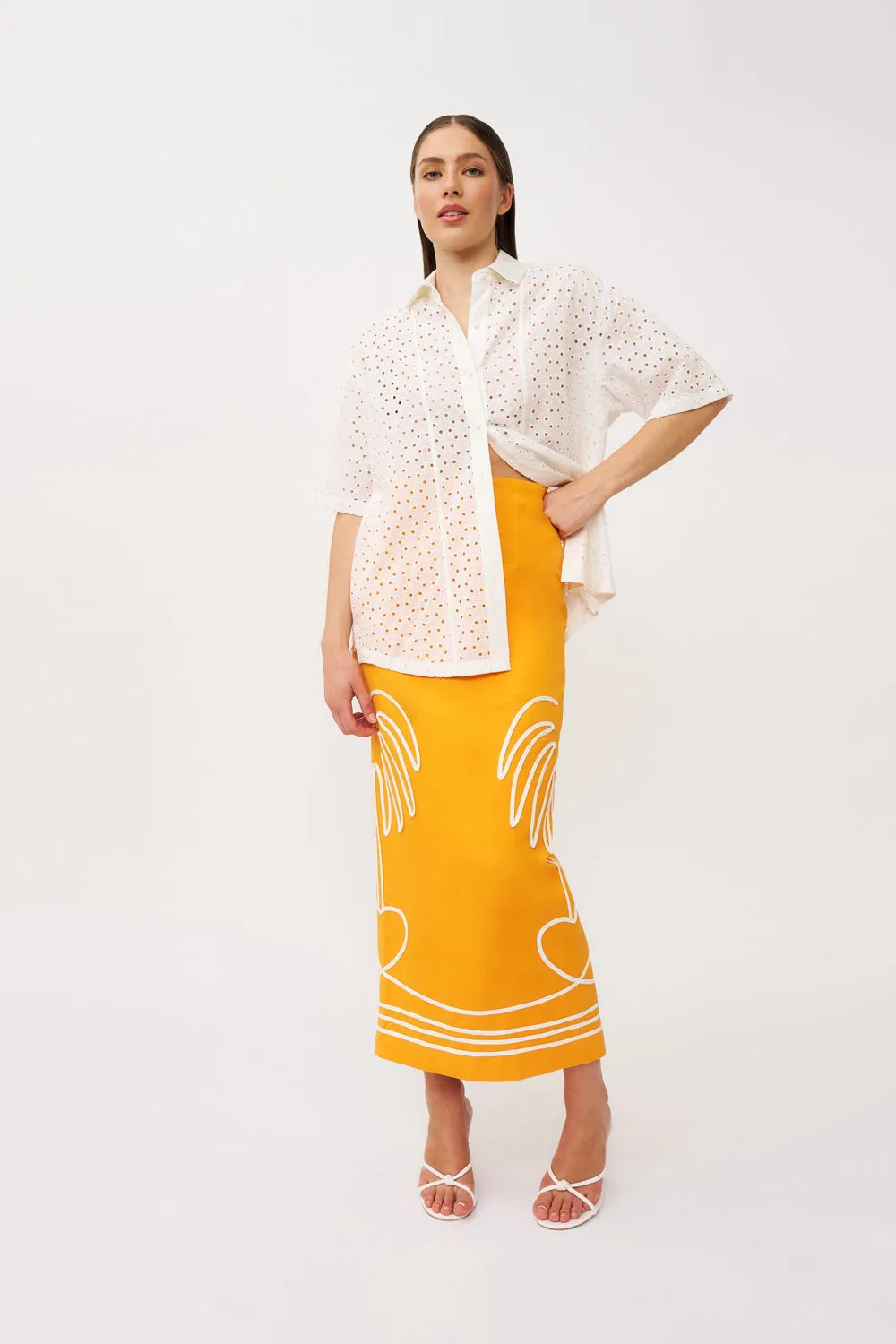 Love Palm Midi Skirt - Mango