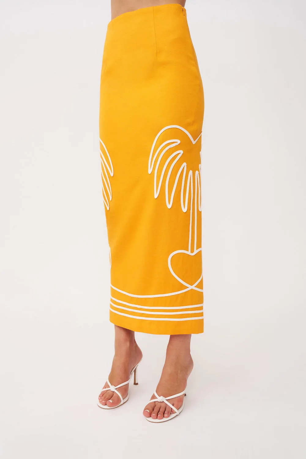 Love Palm Midi Skirt - Mango