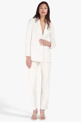 MADDEN BLAZER | IVORY VEGAN LEATHER