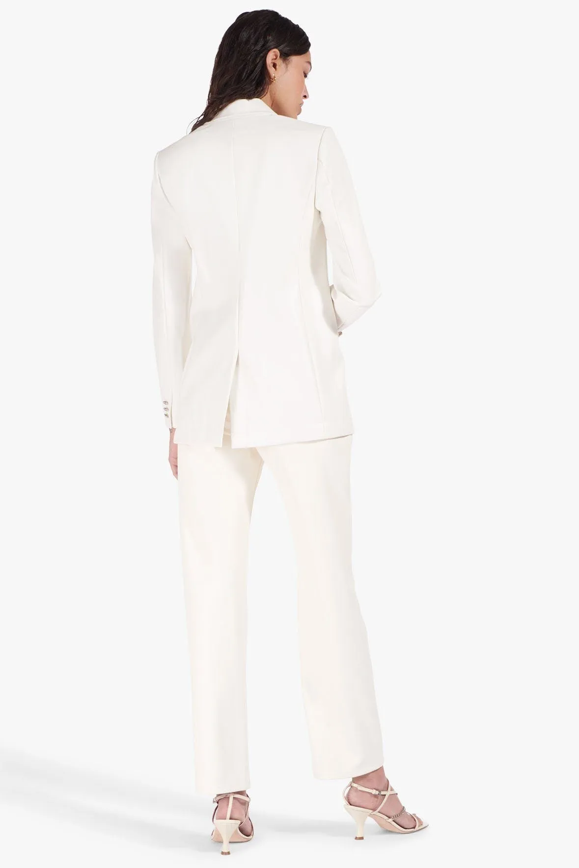 MADDEN BLAZER | IVORY VEGAN LEATHER