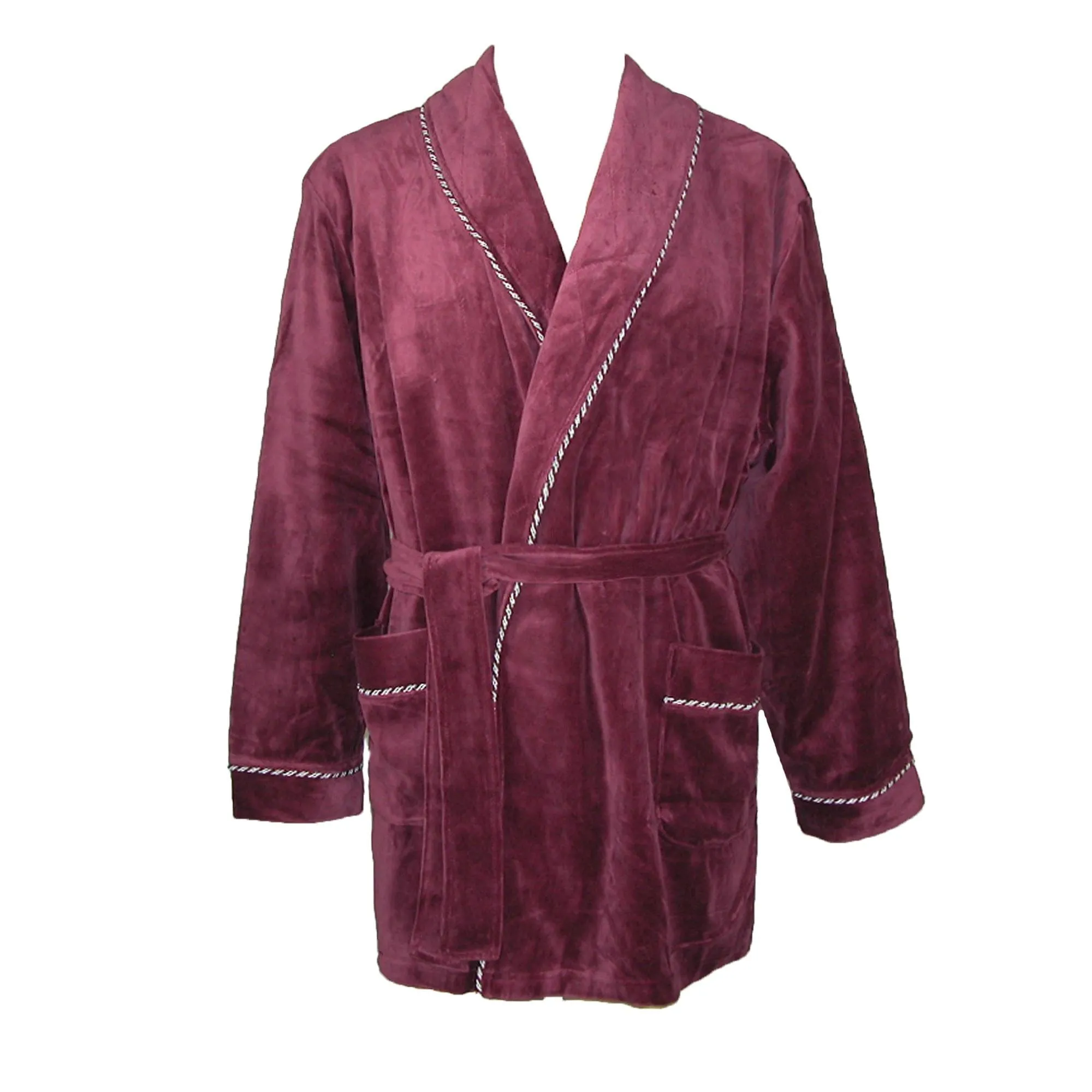 Majestic International Men's Satin Lined Smoking Jacket