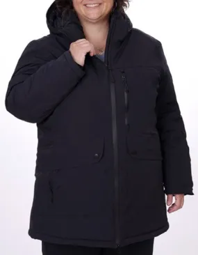 Manteau Isolé Turin Taille Plus (Noir) de Sportive Plus