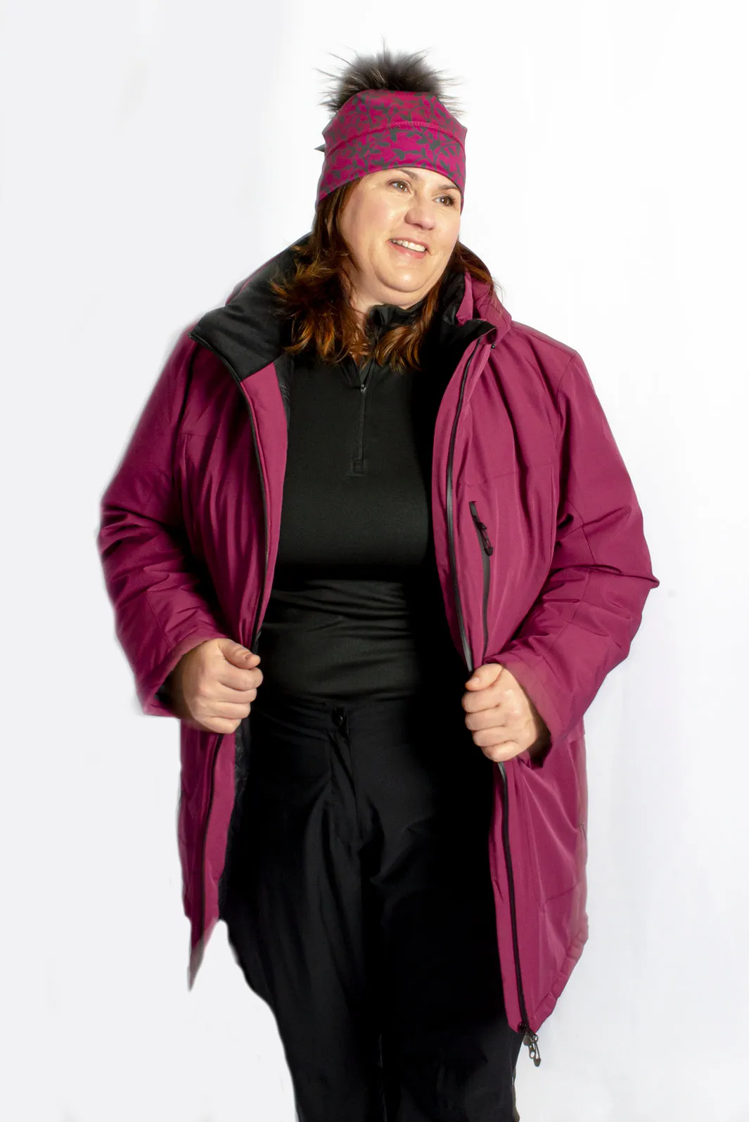 Manteau Isolé Turin Taille Plus (Purple potion) de Sportive Plus