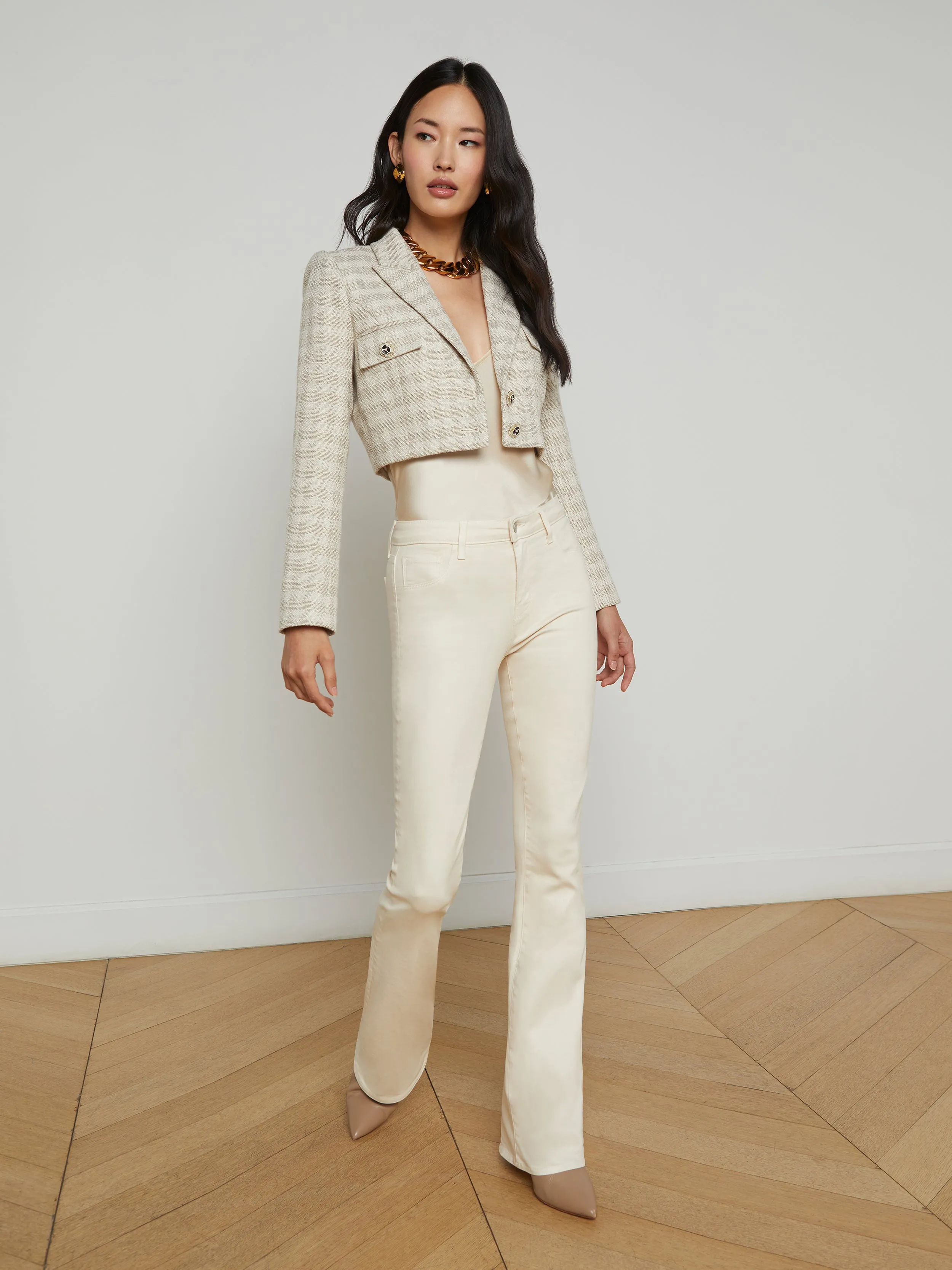 Maura Cropped Tweed Jacket