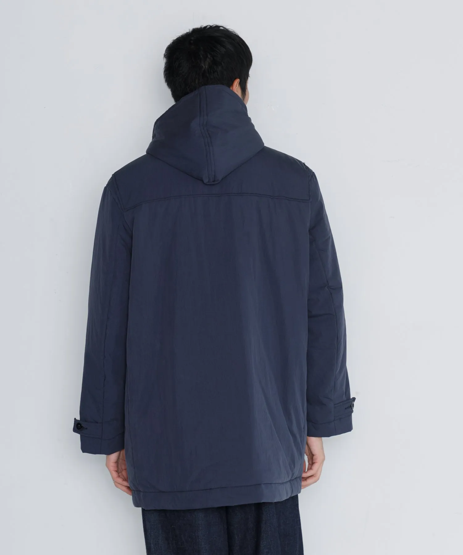 【MEN】ARMY TWILL COTTON NYLON DUFFEL COAT