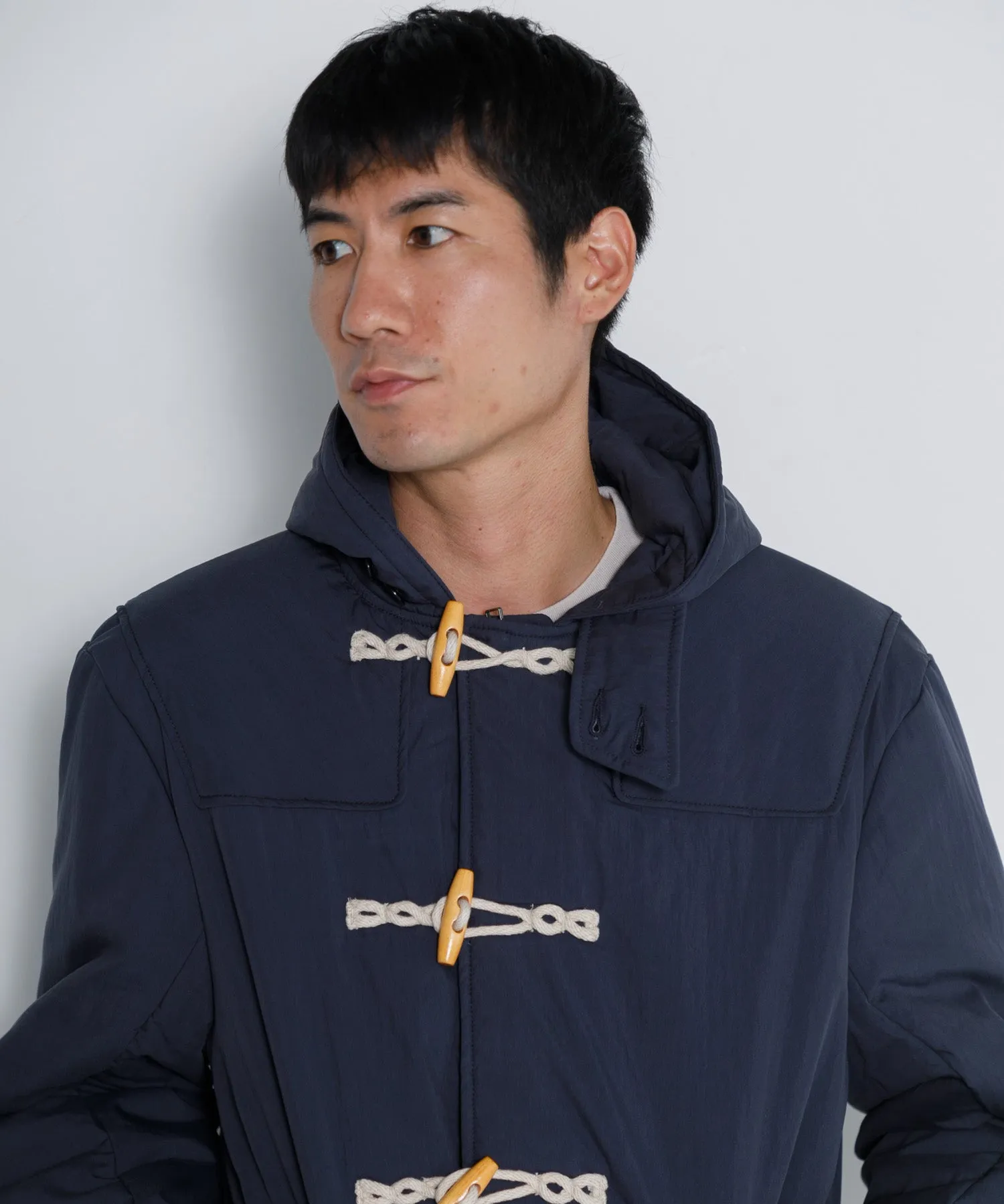 【MEN】ARMY TWILL COTTON NYLON DUFFEL COAT