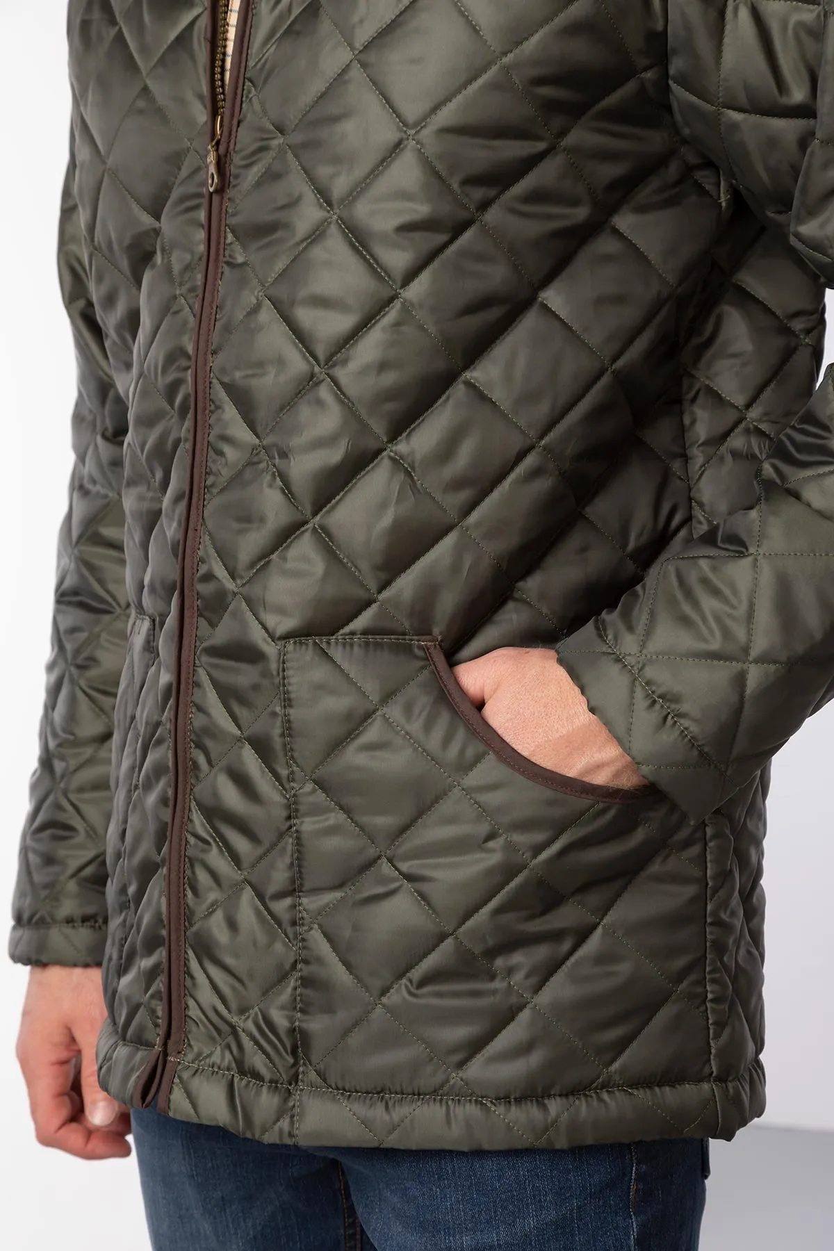 Men's Country Olive Quilted Jacket