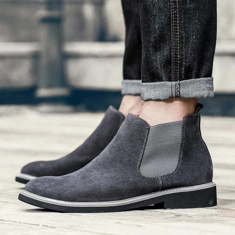 Men's Suede Chelsea Boots