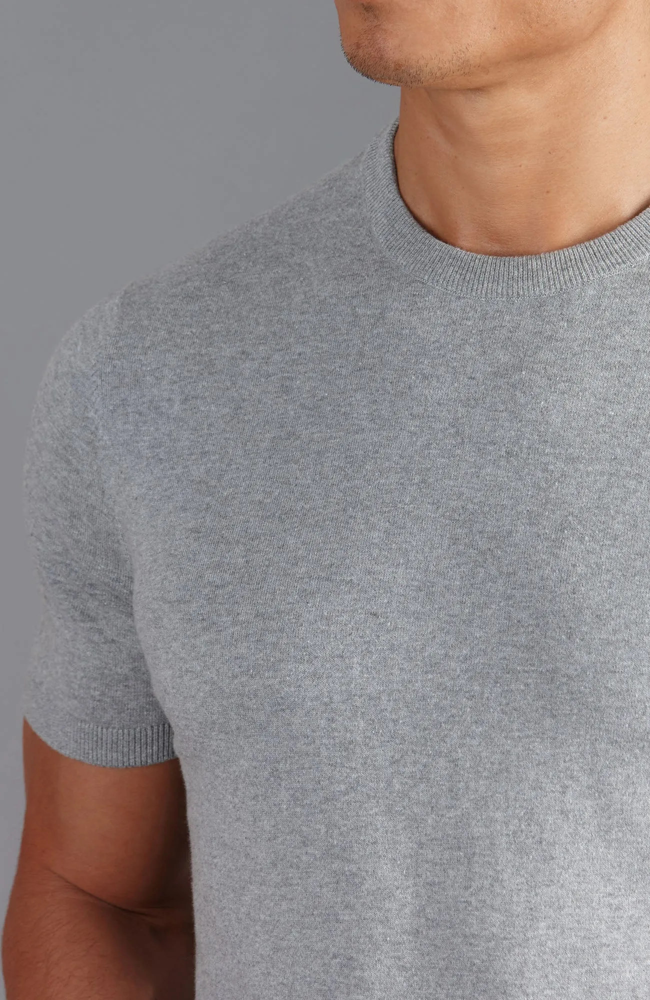 Mens Ultra Fine Cotton Knitted T-Shirt