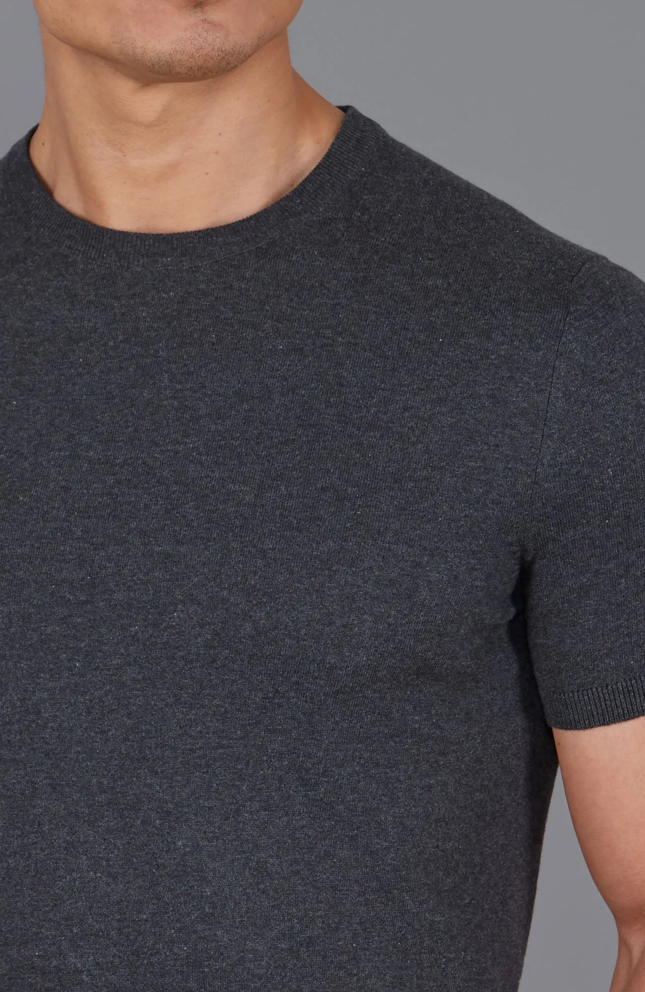 Mens Ultra Fine Cotton Knitted T-Shirt