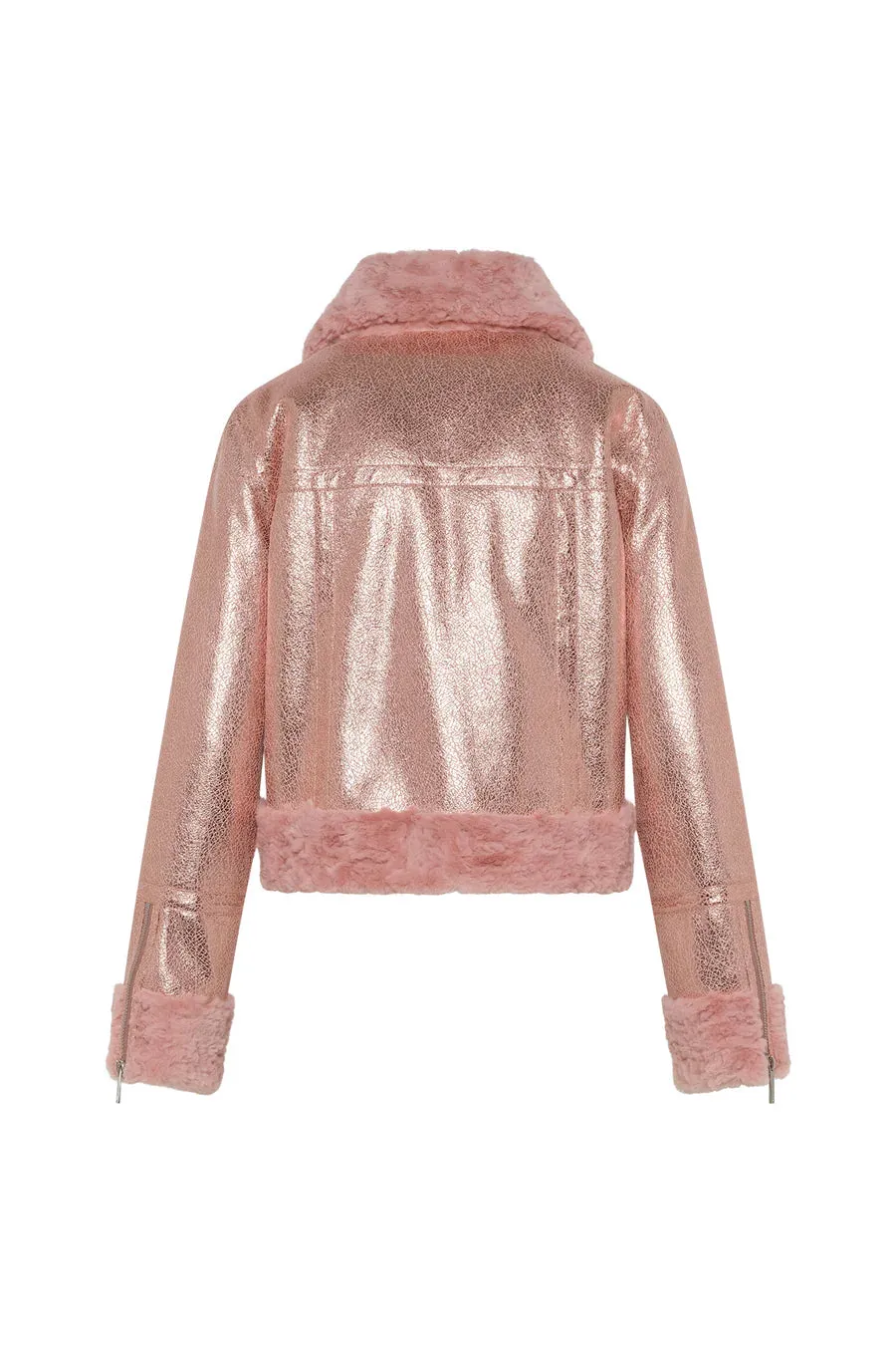 Metallique Jacket | Metallic Pink