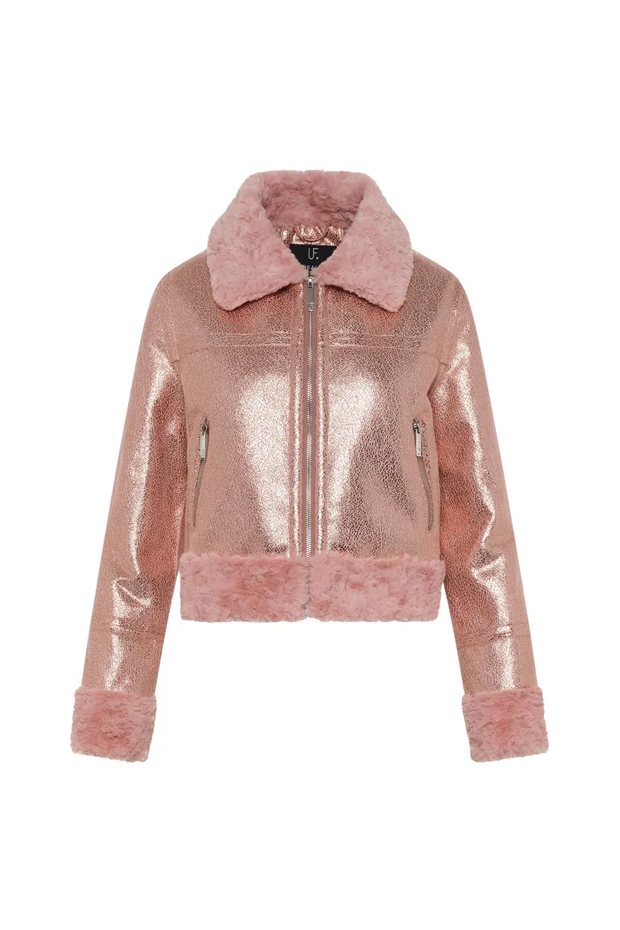 Metallique Jacket | Metallic Pink