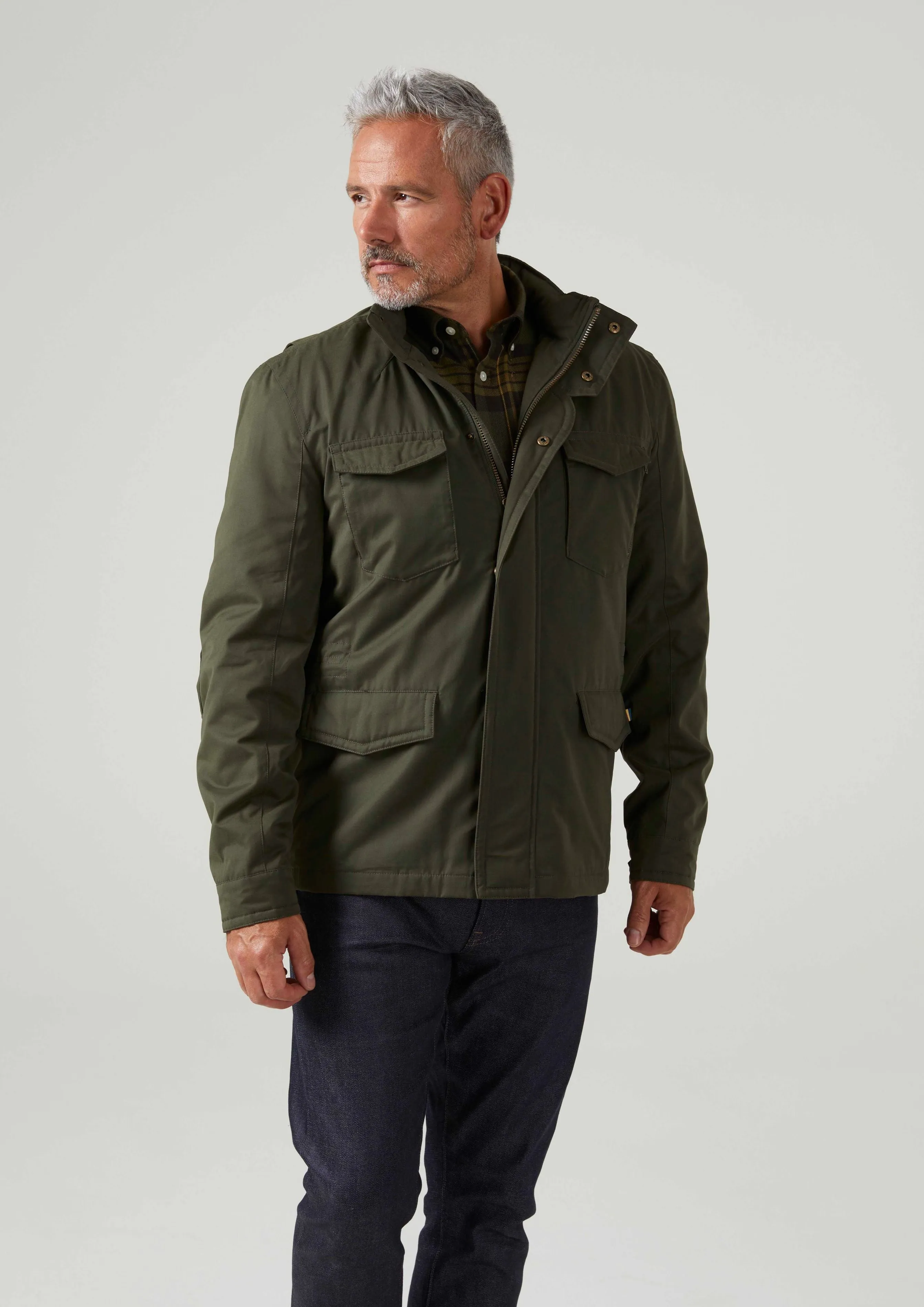 Milwood Men's Olive Jacket - Regular Fit