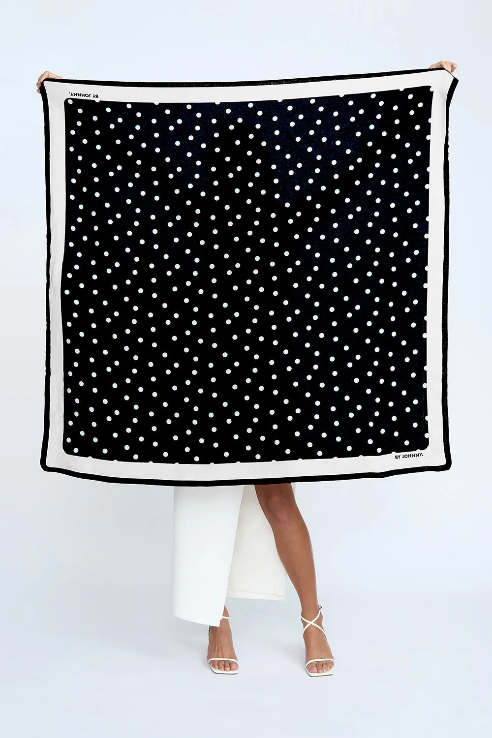 Molly Polka Scarf | Final Sale - Black Ivory