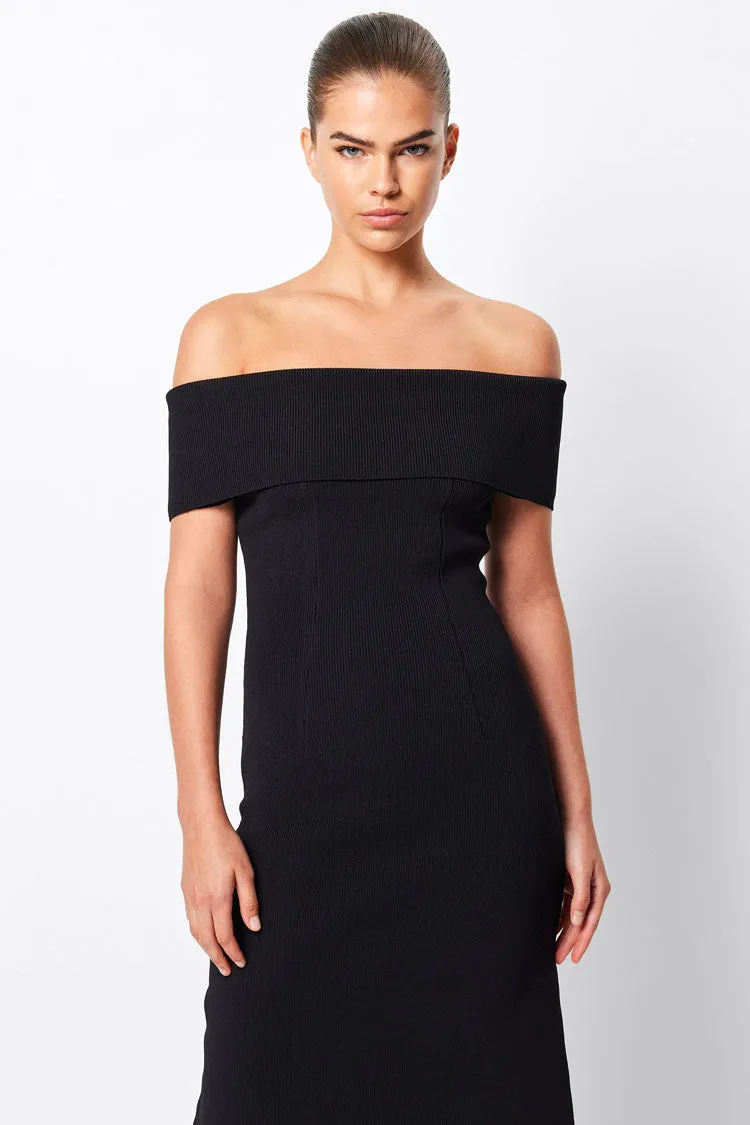 Monaco Off Shoulder Midi Dress