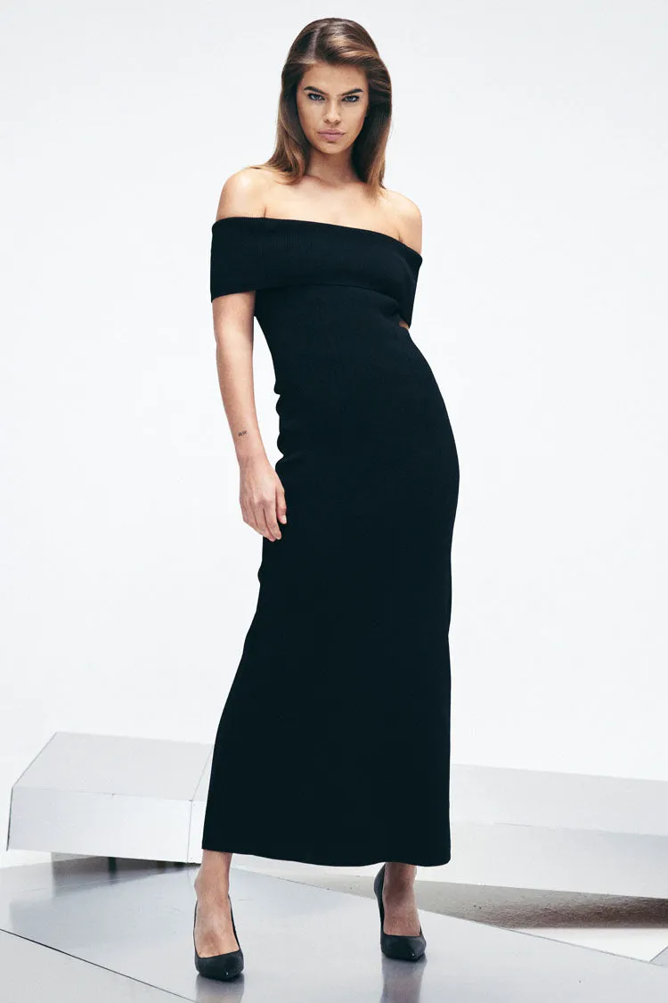 Monaco Off Shoulder Midi Dress