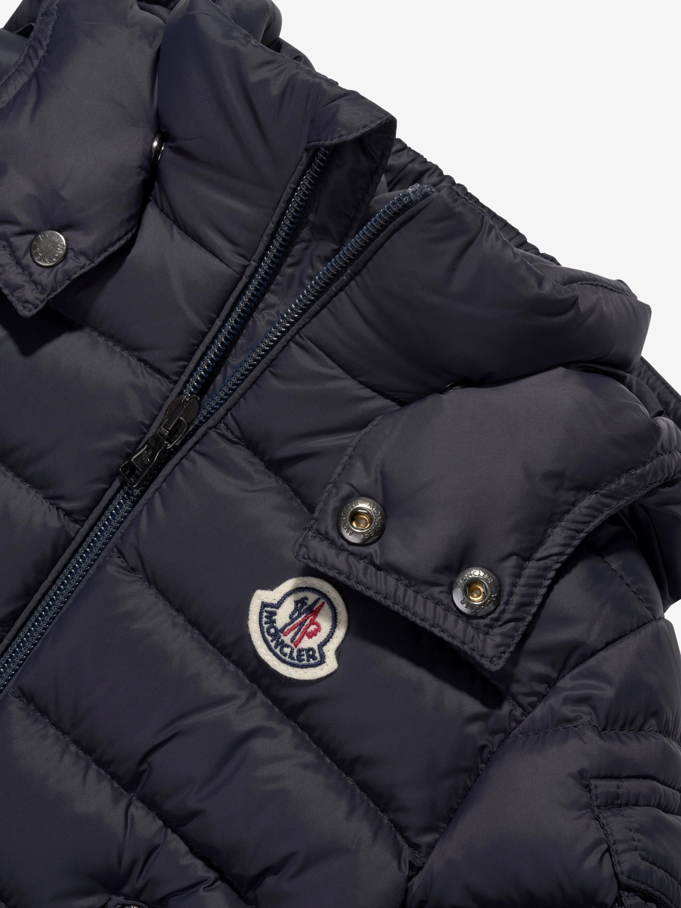 Moncler Enfant Baby Down Padded Jules in Navy