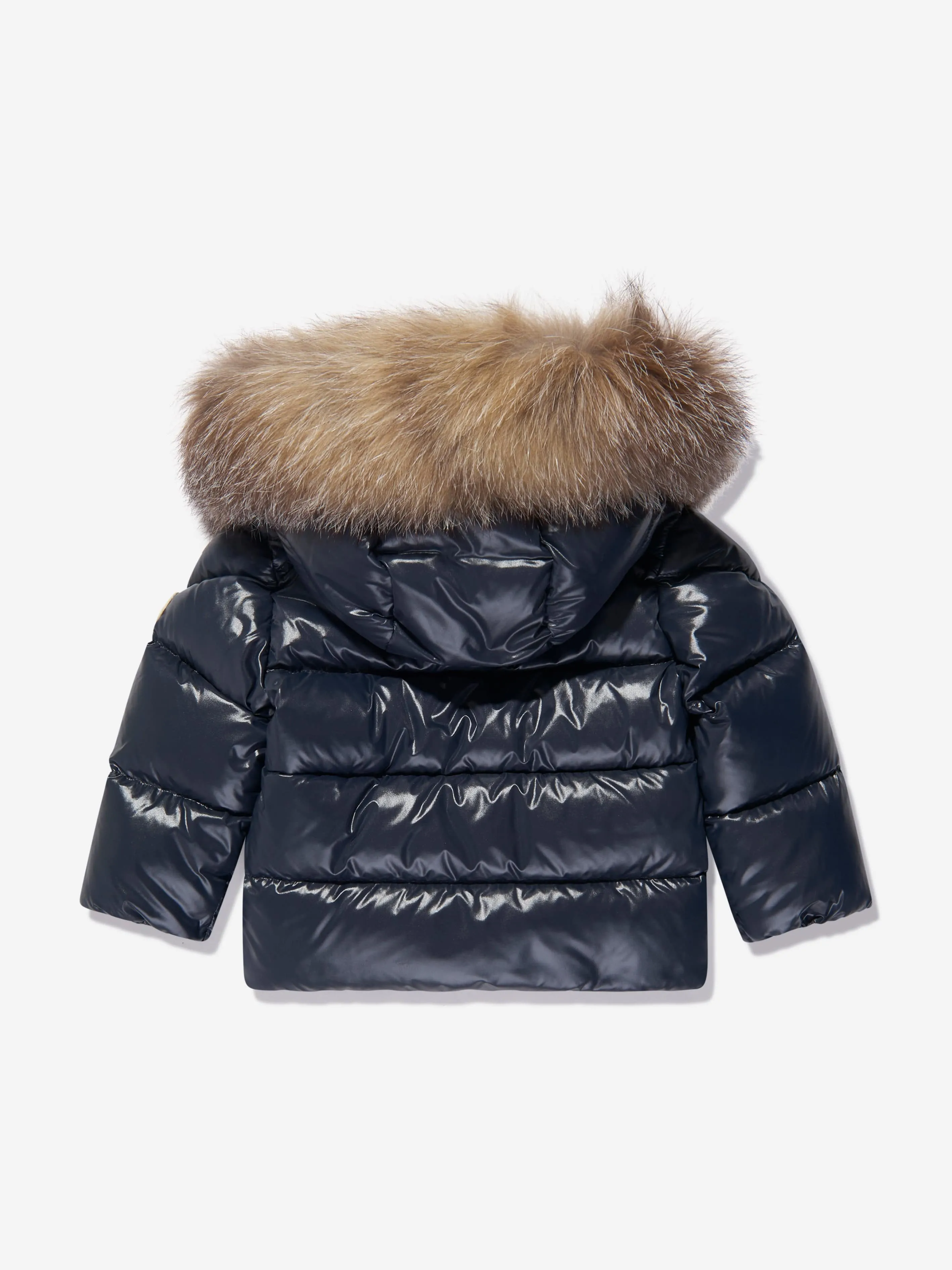 Moncler Enfant Baby Down Padded K2 Jacket in Navy