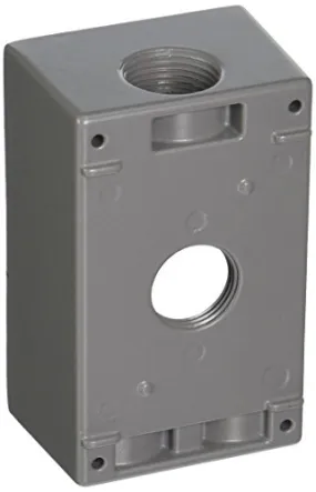 Morris Products 36040 WP Box 4-3/4 inch Holes Gray