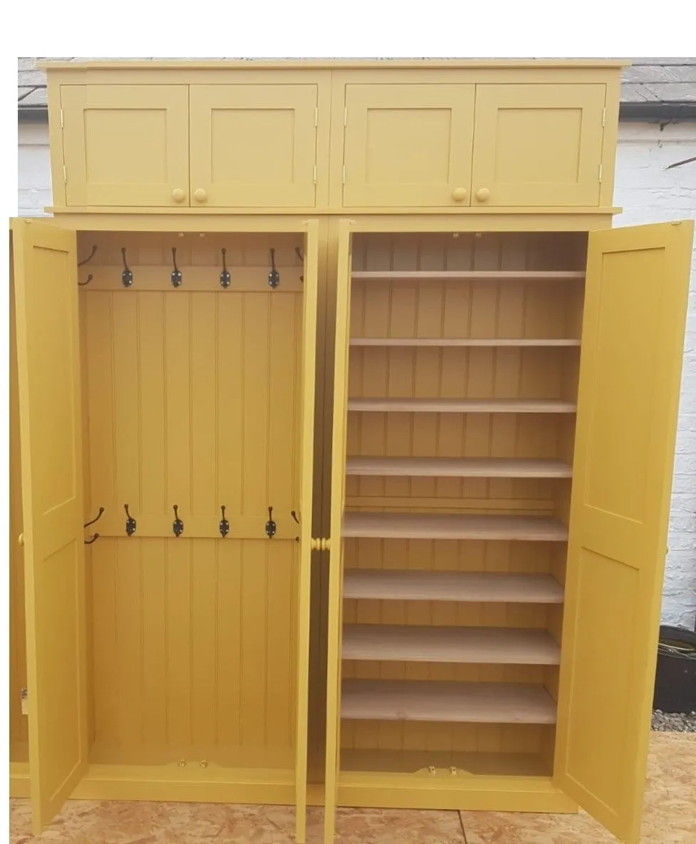 No 9. **4 Door Coat & Shoe Storage Cupboard with or with-out TOP BOX (35 cm or 40 cm deep) ALL COLOURS 📢 ADD TO CART to UNLOCK TODAYS DEAL