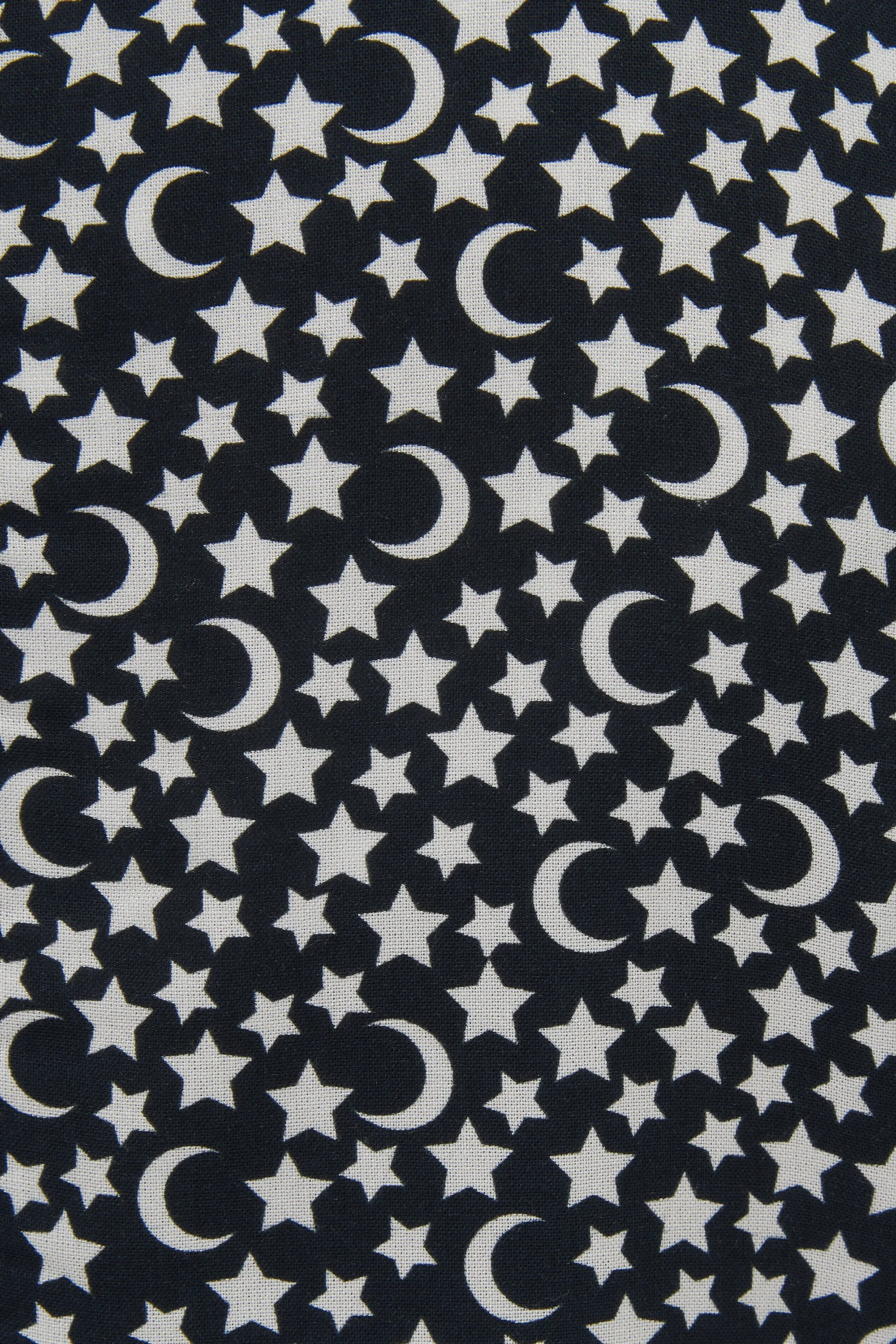 Nola Tiered Maxi Dress - Monochrome Moons & Stars