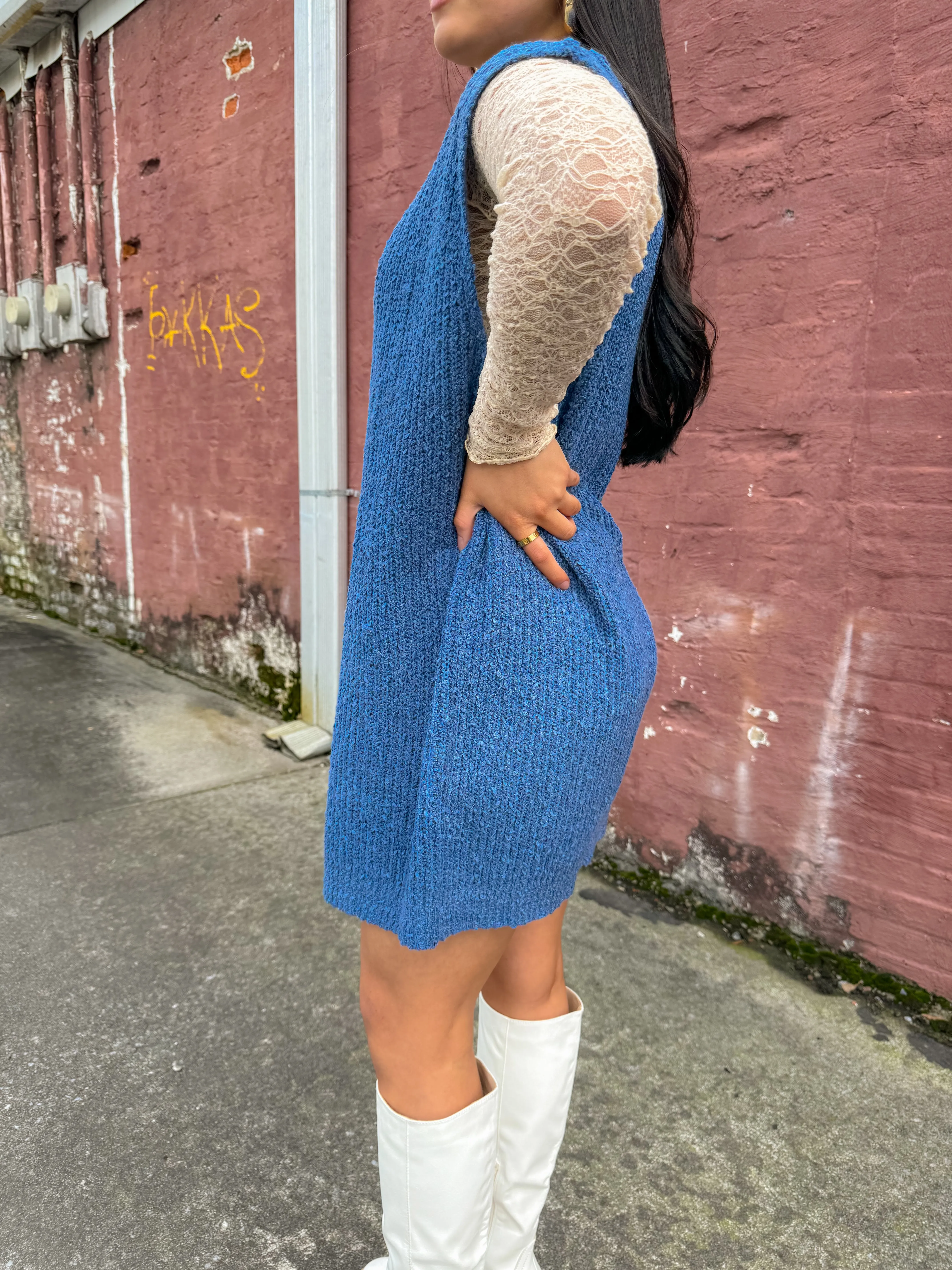 Ocean Knit Vest Dress