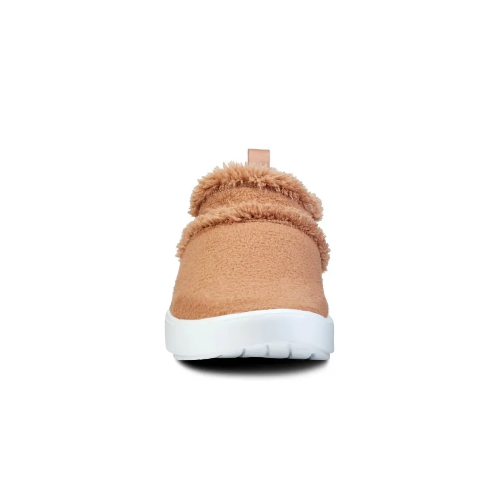 'OOFOS' Women's OOcoozie Low Shoe - White / Chestnut