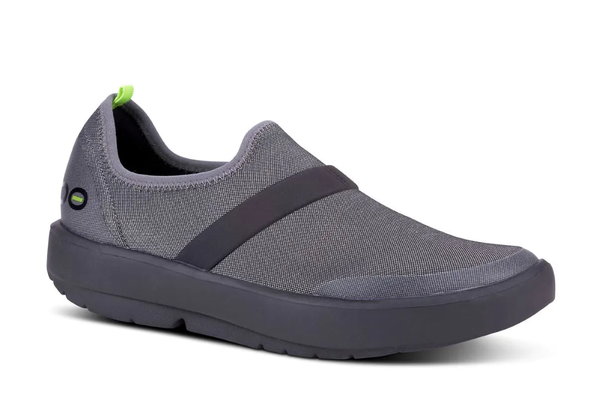 'OOFOS' Women's OOmg Fibre Low Slip On - Black / Grey