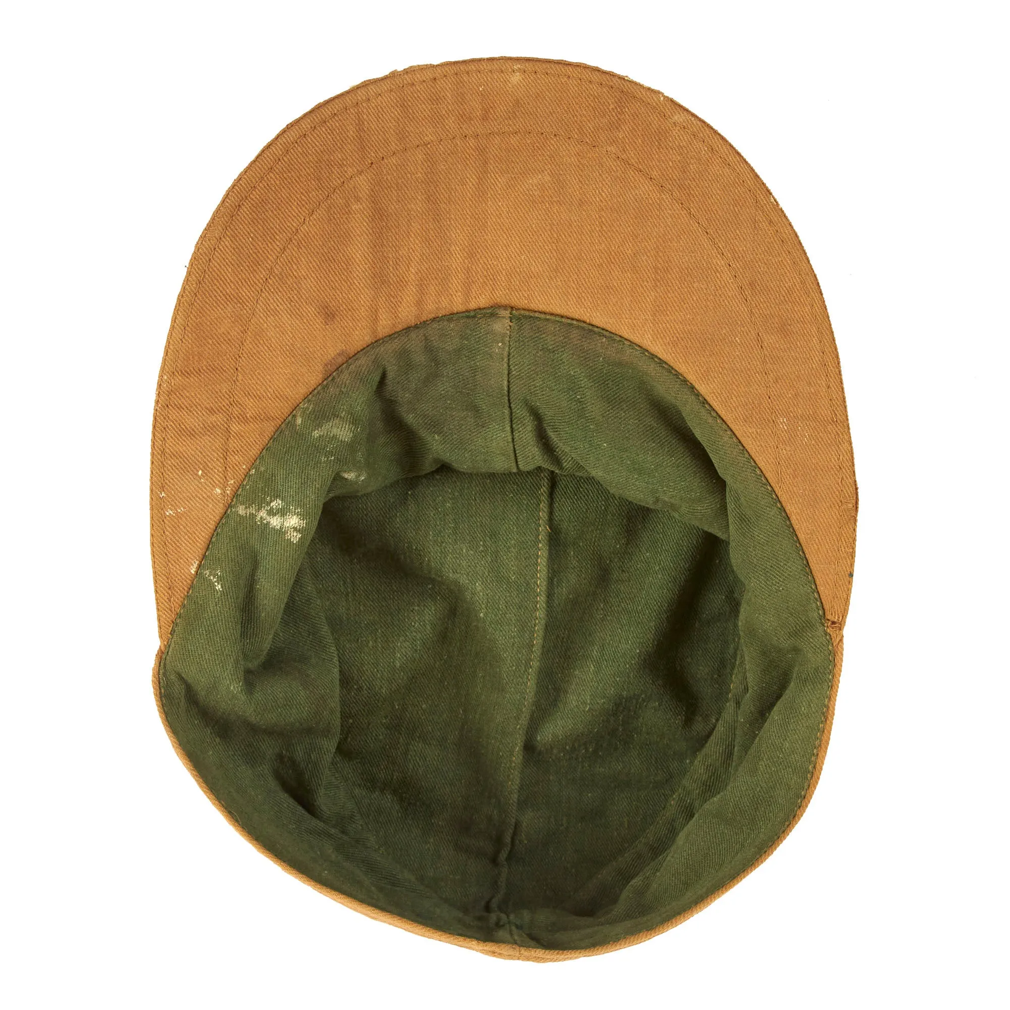 Original German WWII Service Used Kriegsmarine DAK Coastal Artillery M41 Officer's Field Cap - Küstenartillerie