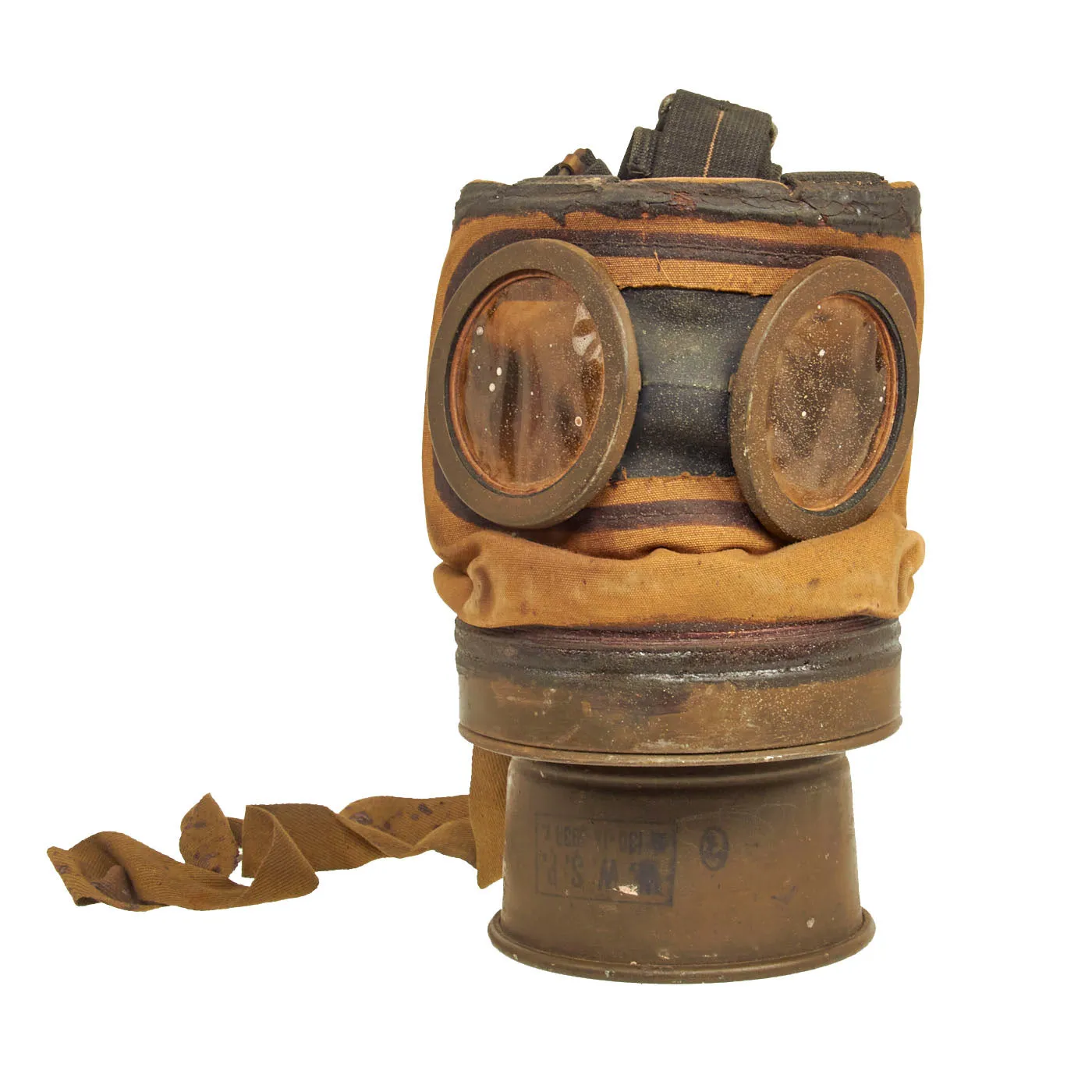 Original Polish Pre-WWII Wz. 24 “R.S.C.” Gas Mask With Canister and Spare Lense - Dated 1930