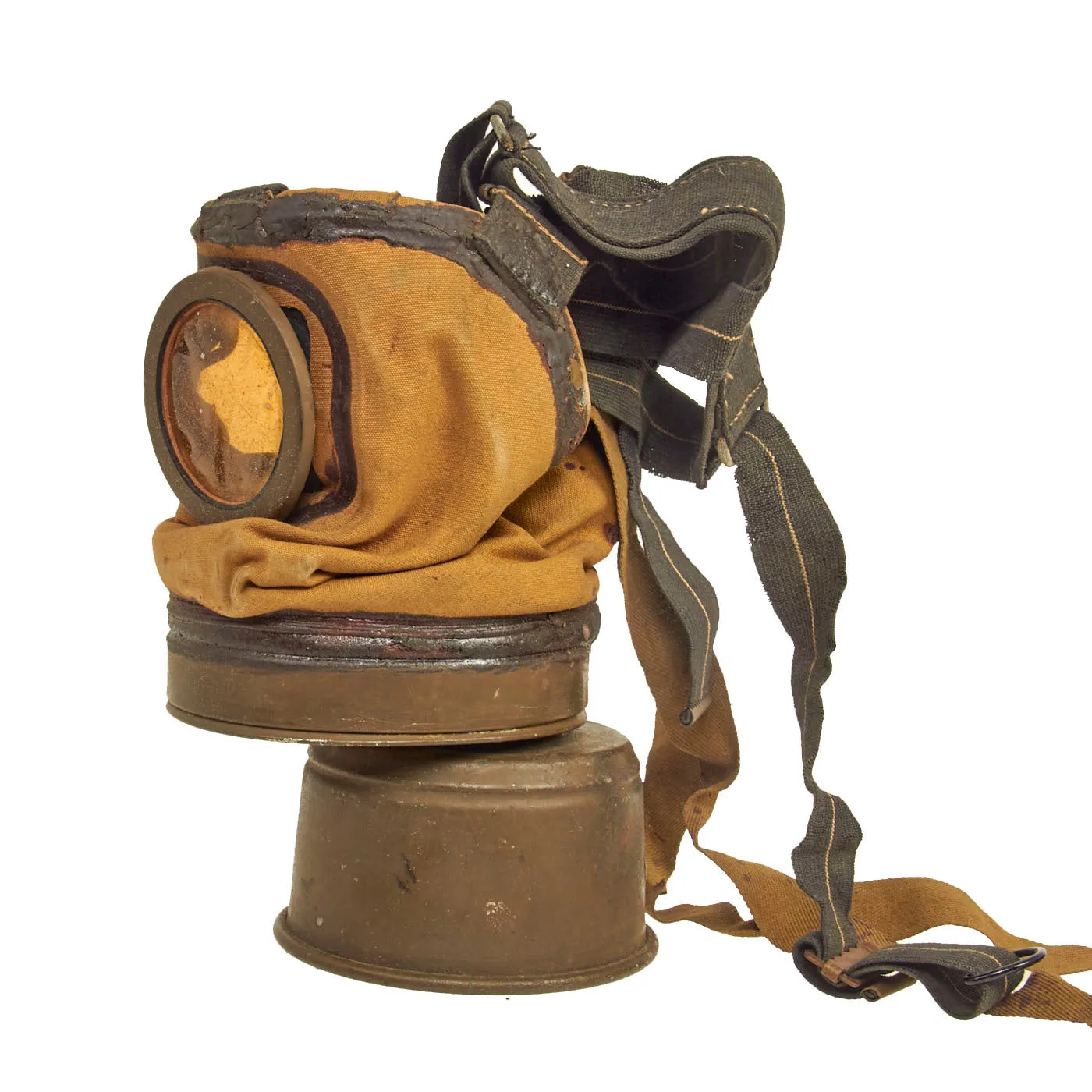 Original Polish Pre-WWII Wz. 24 “R.S.C.” Gas Mask With Canister and Spare Lense - Dated 1930