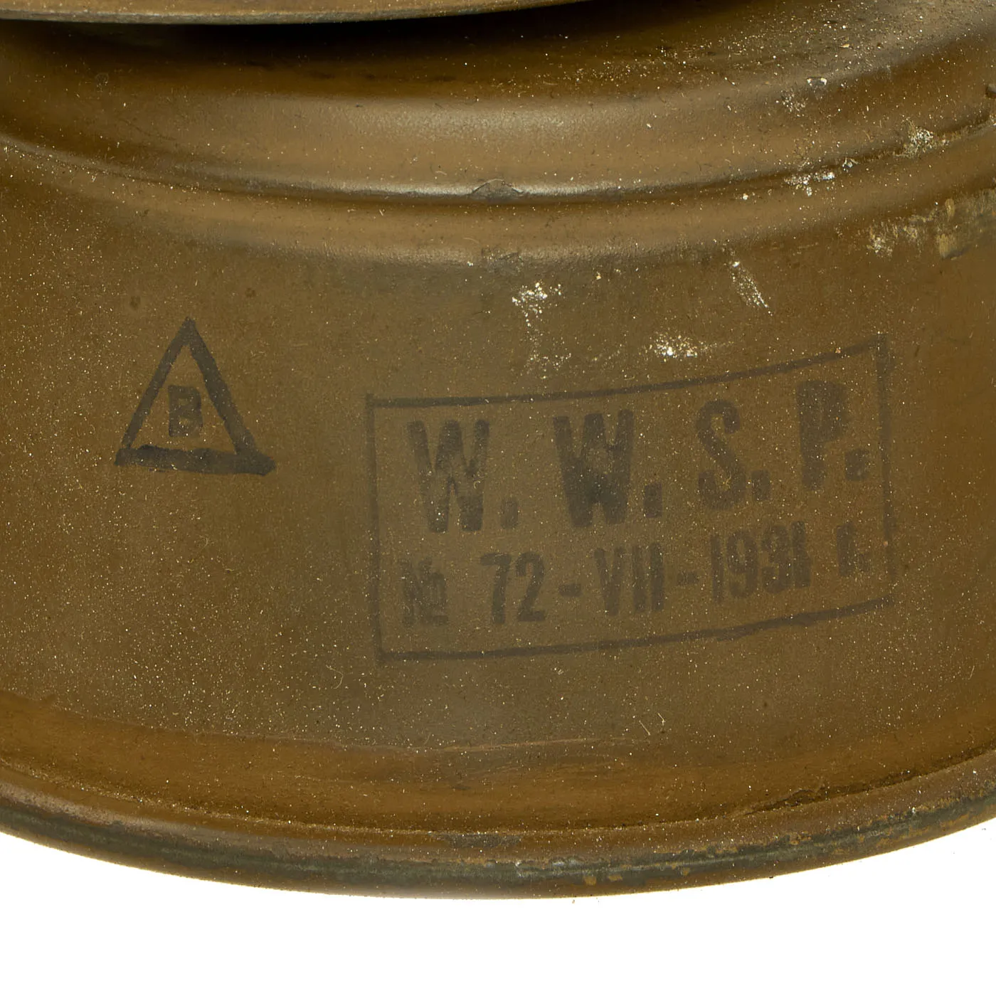 Original Polish Pre-WWII Wz. 24 “R.S.C.” Gas Mask With Canister and Spare Lense - Dated 1931