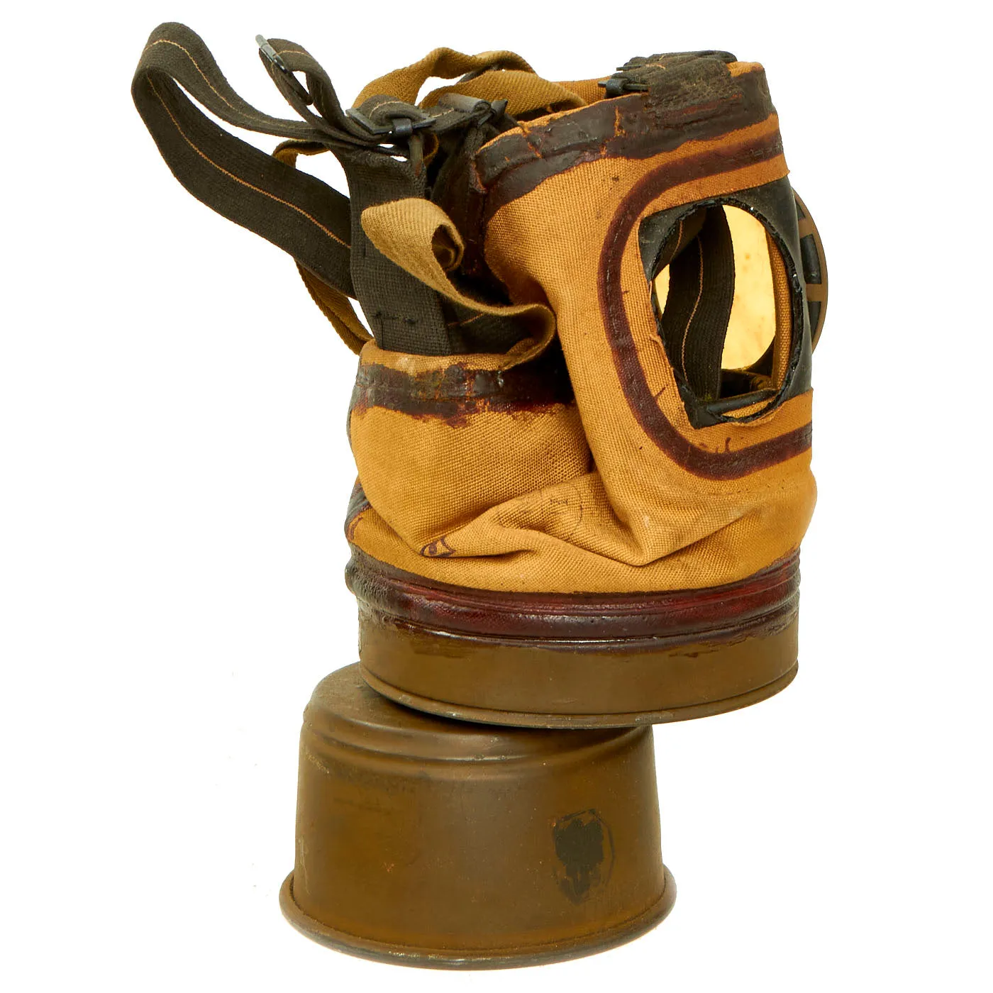 Original Polish Pre-WWII Wz. 24 “R.S.C.” Gas Mask With Canister and Spare Lense - Dated 1931