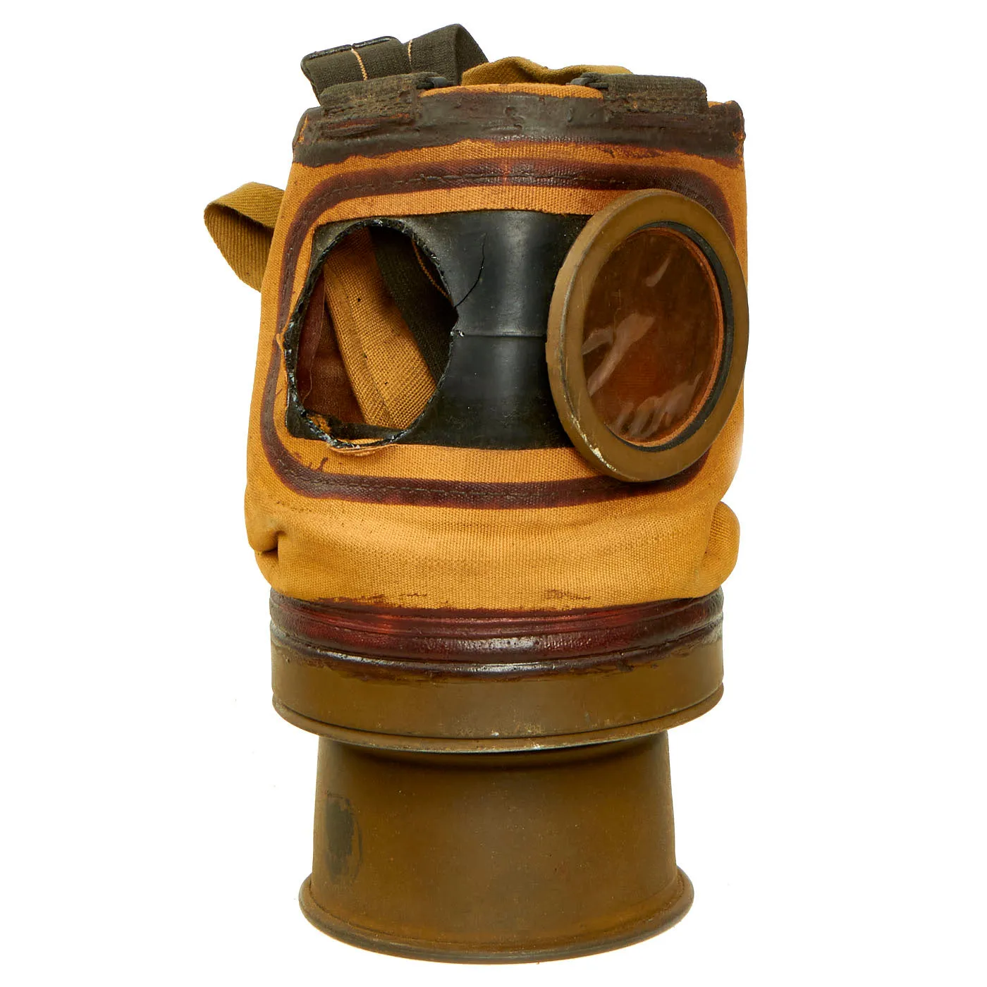 Original Polish Pre-WWII Wz. 24 “R.S.C.” Gas Mask With Canister and Spare Lense - Dated 1931