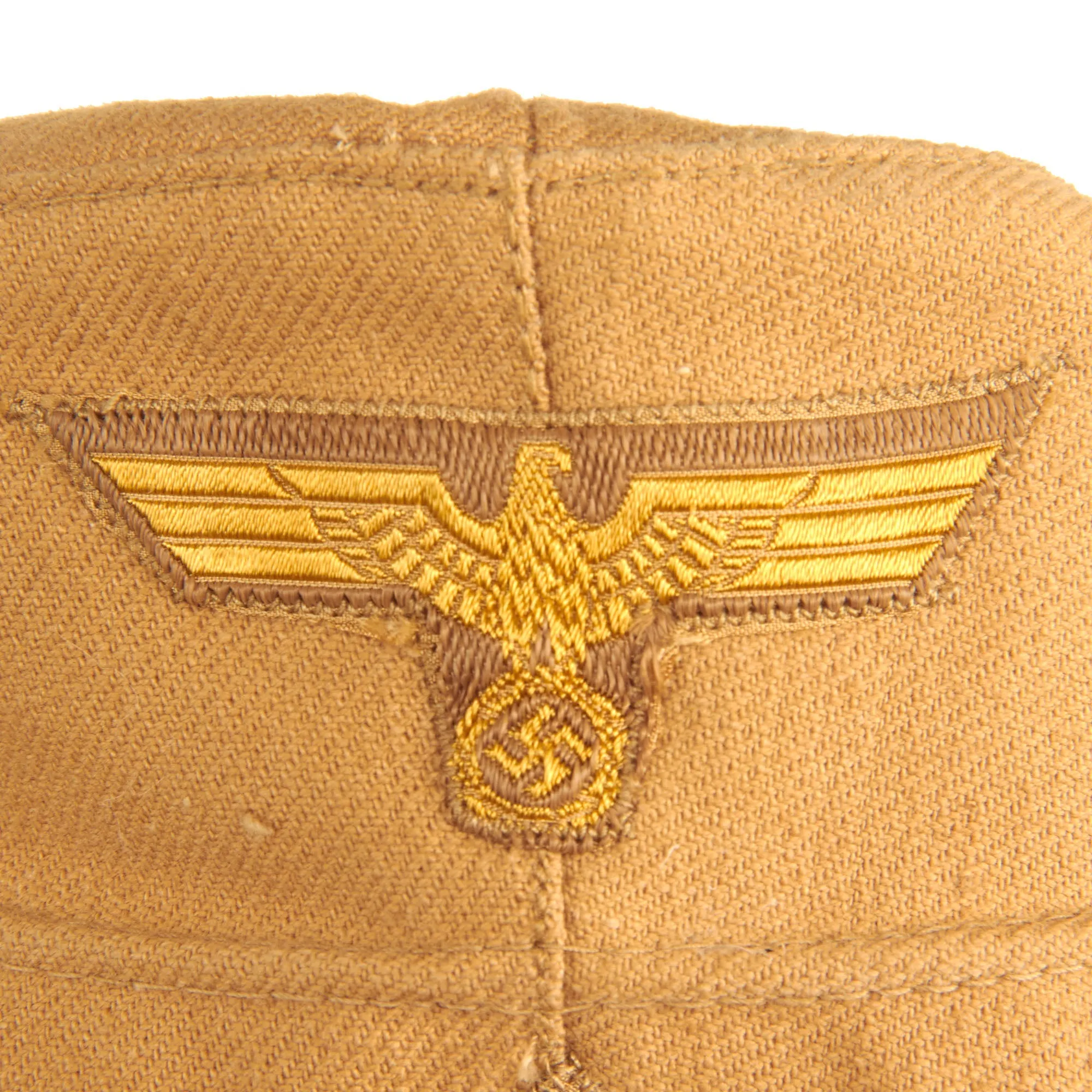 Original Unissued German WWII 1943 dated Kriegsmarine DAK Coastal Artillery M41 Field Cap by Franz Ritter - size 57