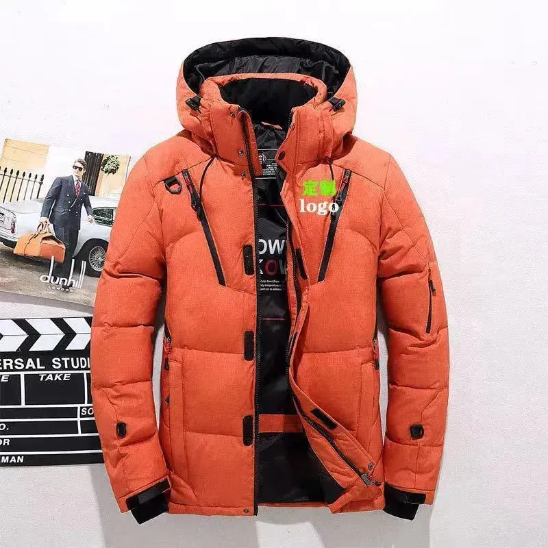 Outdoor Leisure Winter Thickened Hooded Men's Winter Puffer Coat