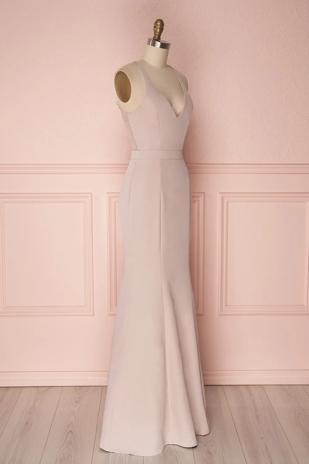 Ovasta Taupe |  Mermaid Dress