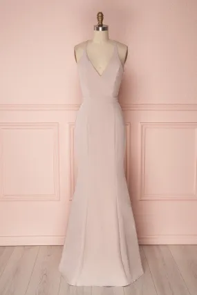 Ovasta Taupe |  Mermaid Dress