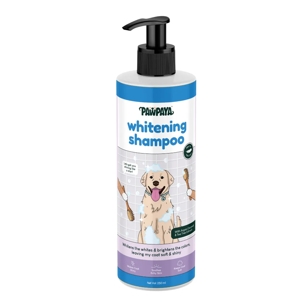 Pawpaya Whitening Coat Shampoo for Dogs