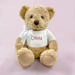 Personalised Bernard Bear, Pink