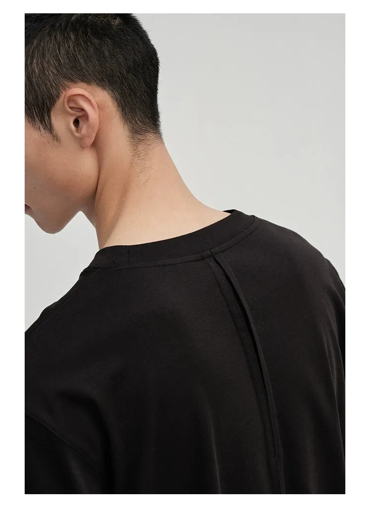 Pleated Design Base Layer Long Sleeve Top