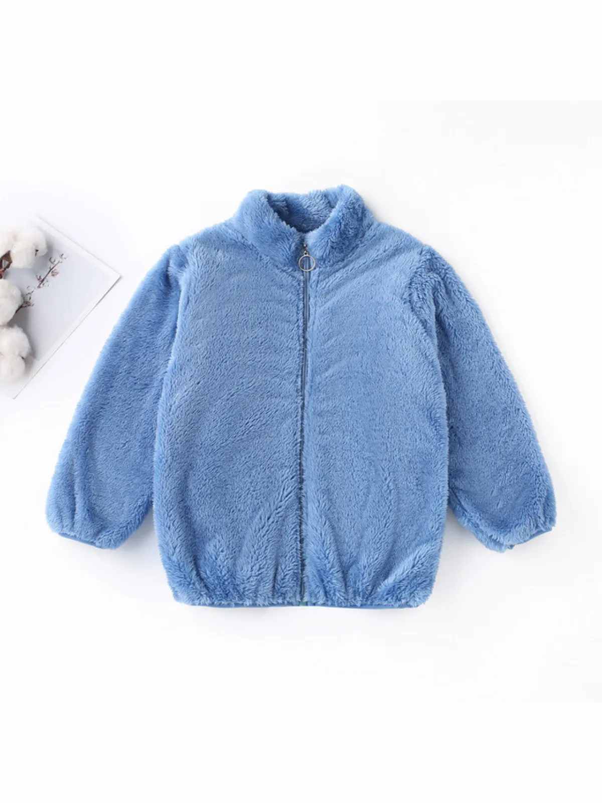 Plush Teddy Zip Up Jacket