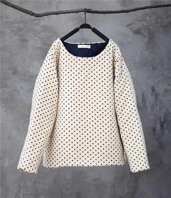 Polka Dot Pullover Parka