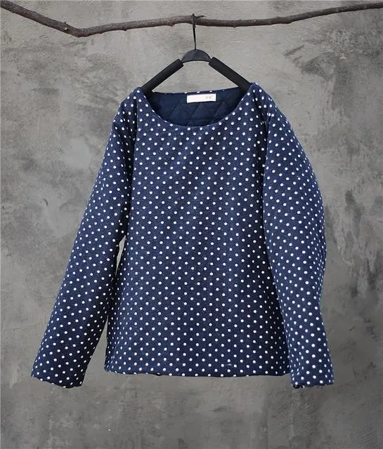 Polka Dot Pullover Parka