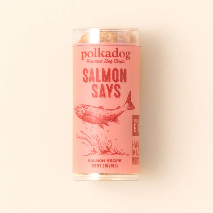 Polkadog Salmon Says Dog Treats